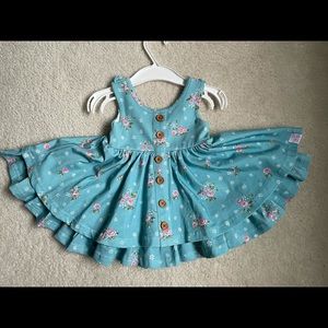 SweetHoney Little Miss Lovely in Teal Prim Dress